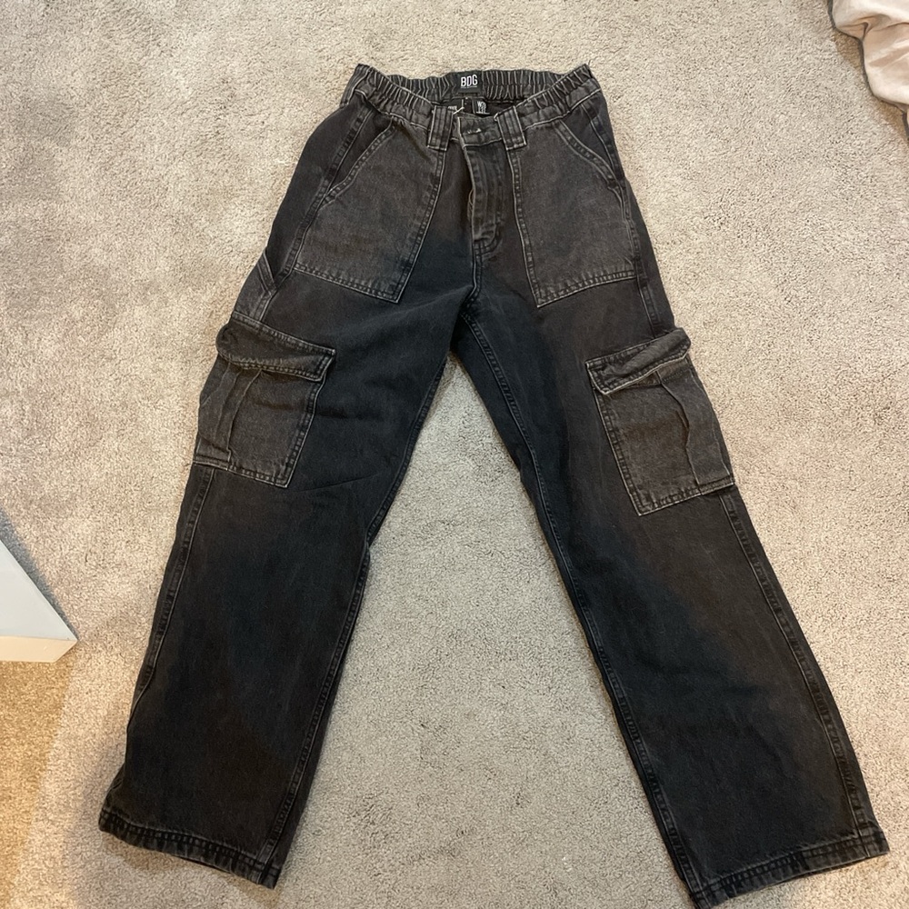 BDG Dark Gray Cargo Pants for Men